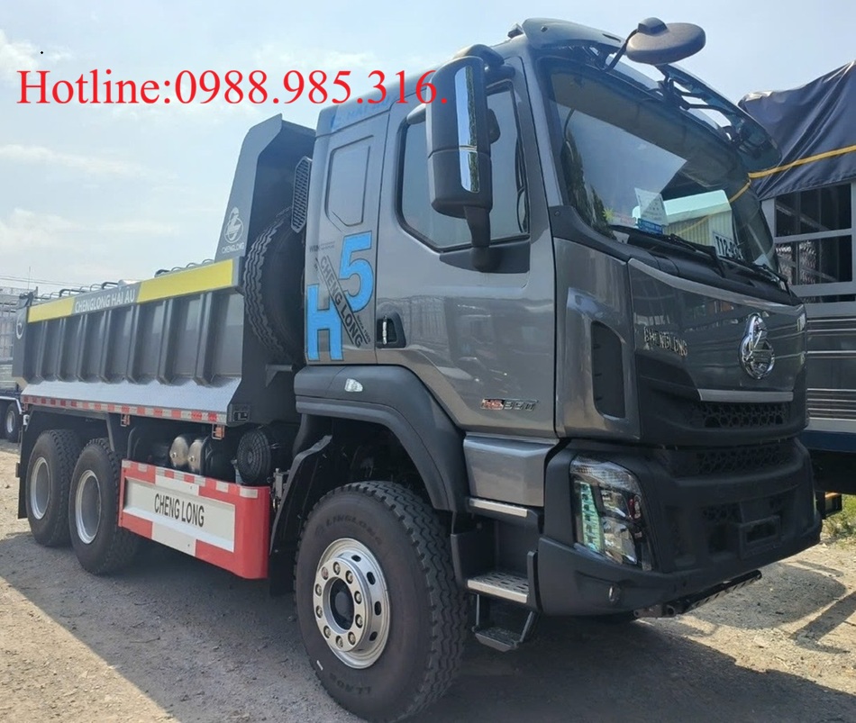 XE TẢI BEN 3 CHÂN CHENGLONG H5 6x4 350HP - THÙNG HYUNDAI